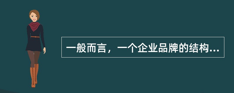 一般而言，一个企业品牌的结构通常包括（）。