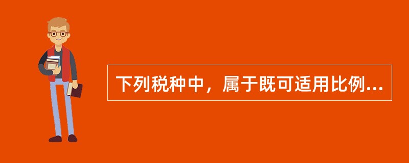 下列税种中，属于既可适用比例税率也可适用定额税率的是（　　）。[2010年真题]