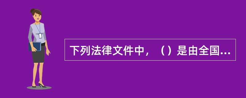 下列法律文件中，（）是由全国人民代表大会常务委员会制定的其他法律或一般法律。