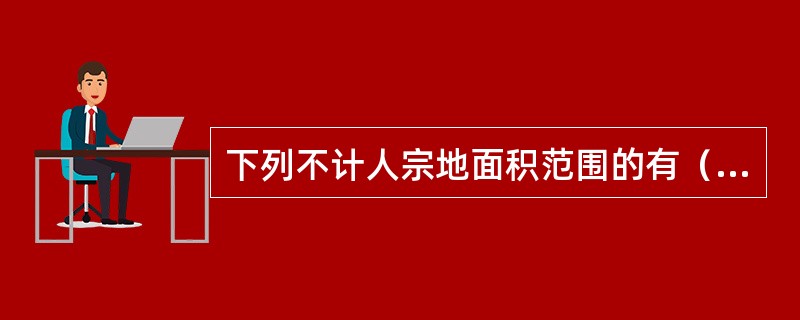 下列不计人宗地面积范围的有（）。