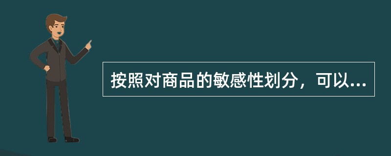 按照对商品的敏感性划分，可以分为对（）等消费者群体。