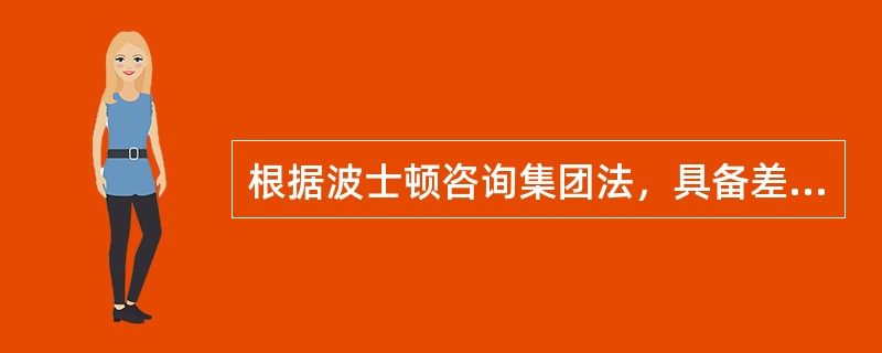 根据波士顿咨询集团法，具备差异性和稀缺性的最高端产品可定位为（　　）。