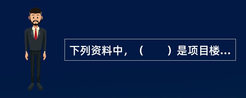 下列资料中，（　　）是项目楼书的简要版本，内容主要是形象定位、项目介绍与主力户型介绍等。