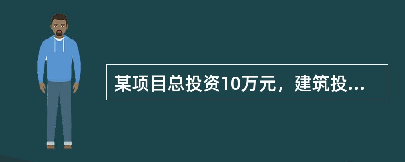 某项目总投资10万元，建筑投资500元/m2，若总建筑面积1000m2，预期利润6万元，则单位价格为（　　）元/m2。