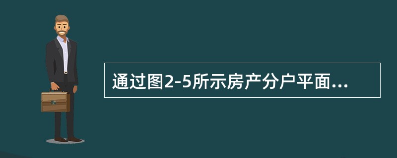 通过图2-5所示房产分户平面图可以看出，该幢房屋1层共有（　　）套房屋。<br /><img border="0" style="width: 681p