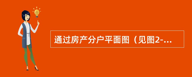 通过房产分户平面图（见图2-6）可以看出，该房屋权属证书记载的房屋位于1层的（　　）部位。<br /><img border="0" style="wi