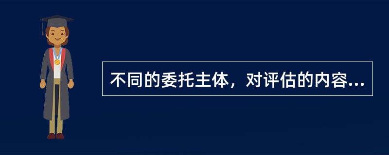 不同的委托主体，对评估的内容及侧重点的要求有所不同，银行等金融机构委托的评估项目，主要侧重于（　）。