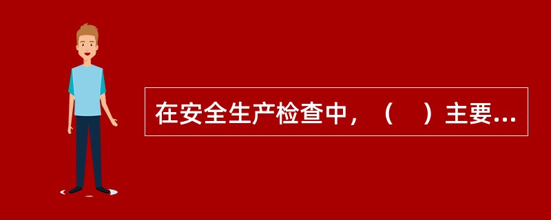 在安全生产检查中，（　）主要是检查单位领导和职工对安全生产工作的认识。