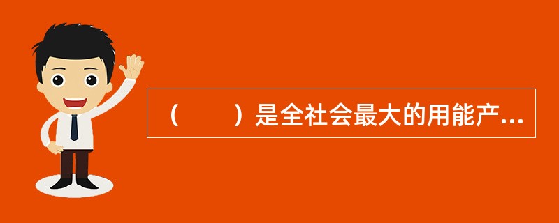 （　　）是全社会最大的用能产业。