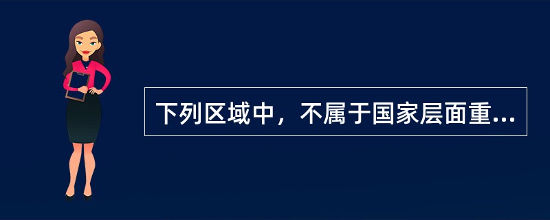 下列区域中，不属于国家层面重点开发的区域是（　　）。