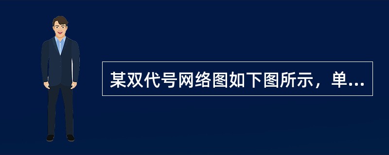 某双代号网络图如下图所示，单位（天），其计算工期为（　）天。<br /><img border="0" style="width: 444px; hei