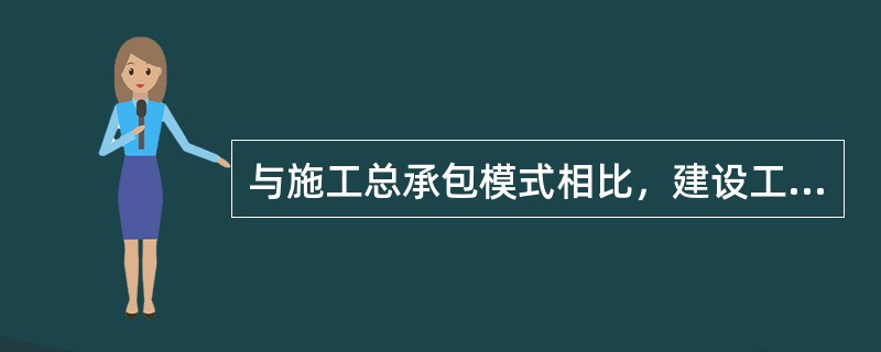 与施工总承包模式相比，建设工程平行承包模式的优点是（　）。