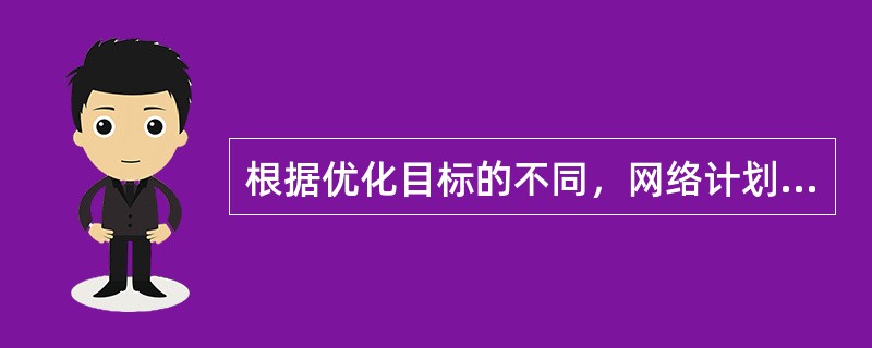 根据优化目标的不同，网络计划的优化可分为（　　）