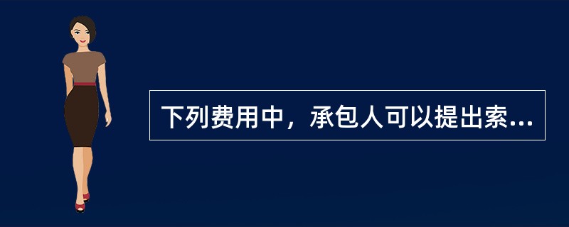 下列费用中，承包人可以提出索赔的有（　）。