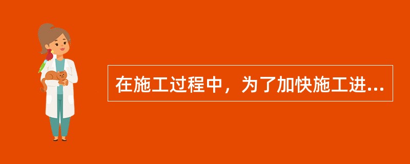 在施工过程中，为了加快施工进度，施工单位可采取的其他配套措施包括（　）。