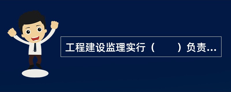 工程建设监理实行（　　）负责制。