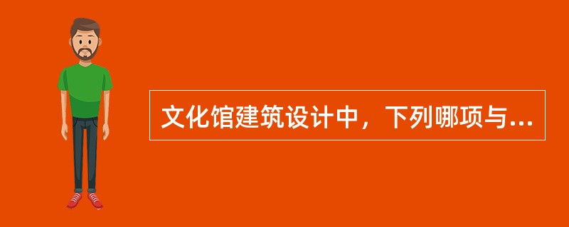 文化馆建筑设计中，下列哪项与规范不符？（　　）