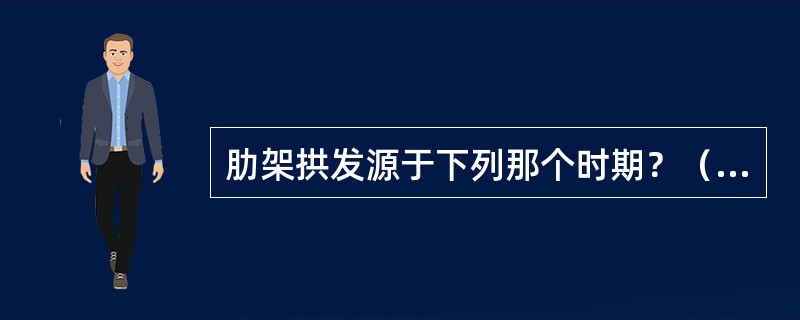 肋架拱发源于下列那个时期？（　　）[2010年真题]