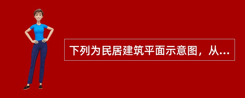 下列为民居建筑平面示意图，从左到右分别是哪些地方的民居？（　　）[2011年真题]<img border="0" style="width: 260px; heig