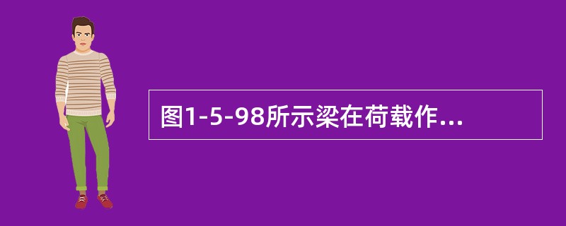 图1-5-98所示梁在荷载作用下的弯矩（M）示意图和剪力（Q）示意图为（　　）。<img border="0" style="width: 157px; heigh