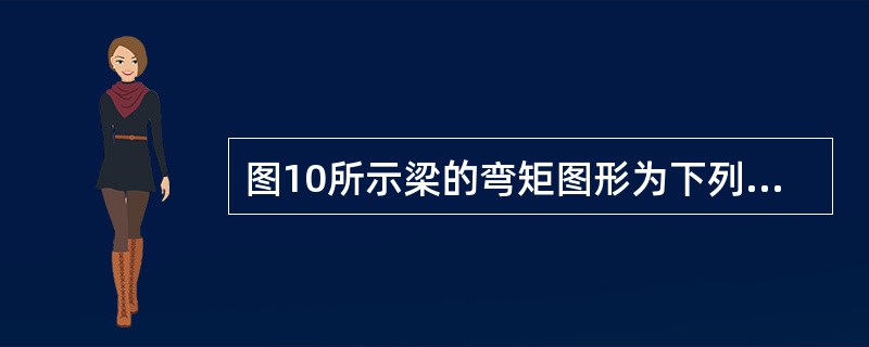 图10所示梁的弯矩图形为下列何图？（　　）<br /><img border="0" style="width: 224px; height: 73px