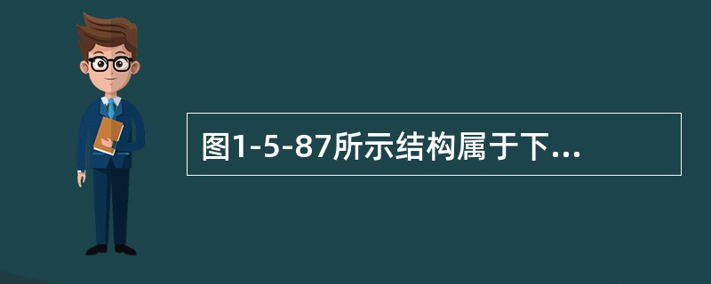 图1-5-87所示结构属于下列何种结构体系？（　　）[2007年真题]<img border="0" style="width: 200px; height: 88