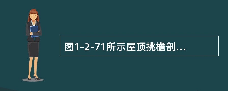 图1-2-71所示屋顶挑檐剖面计算简图中，在力P作用下，根部A点所受力矩的正确值是哪项？（　　）<img border="0" style="width: 117p