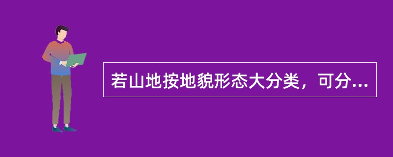 若山地按地貌形态大分类，可分为（　　）。