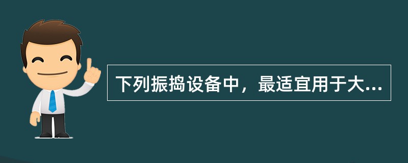 下列振捣设备中，最适宜用于大体积混凝土振捣的是（  ）。