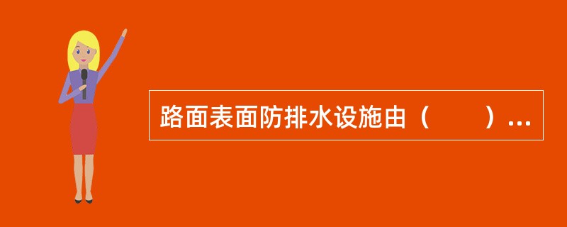 路面表面防排水设施由（　　）等组成。