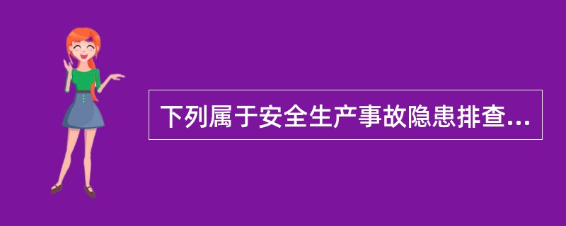 下列属于安全生产事故隐患排查两项达标的有（　）。