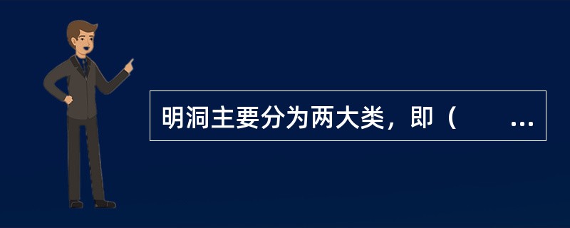 明洞主要分为两大类，即（　　）。