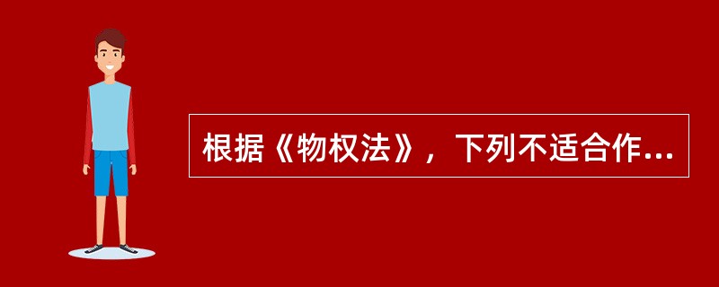 根据《物权法》，下列不适合作为质押财产的是（　）。