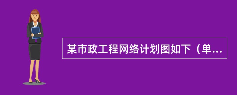 某市政工程网络计划图如下（单位为月），该工程的关键路线是（　）。<br /><img src="https://img.zhaotiba.com/fujian/202208