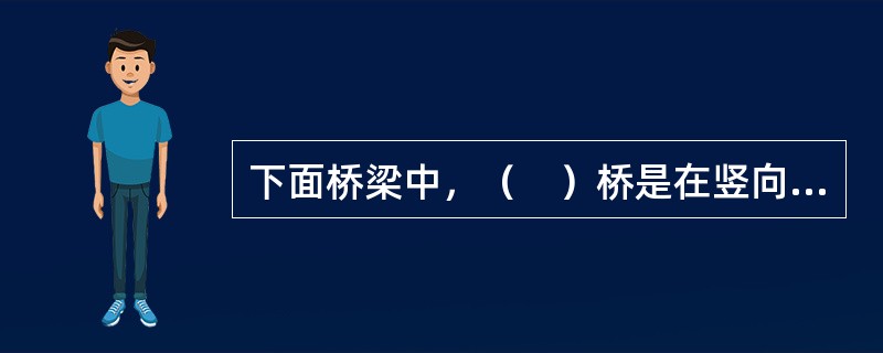 下面桥梁中，（　）桥是在竖向荷载作用下无水平反力的结构。