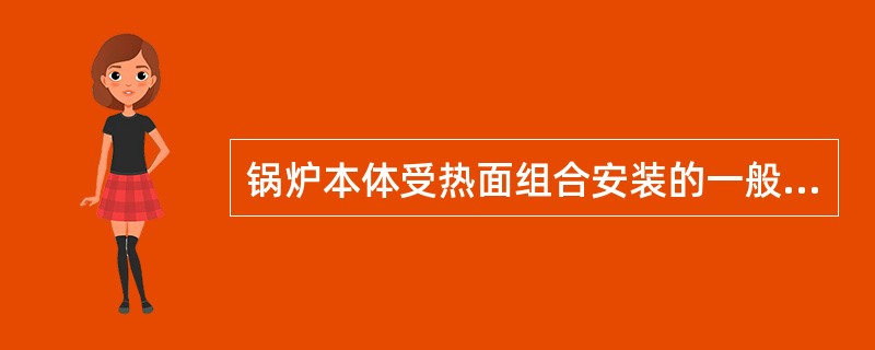 锅炉本体受热面组合安装的一般程序中，设备清点检查的紧后工序是（　）。