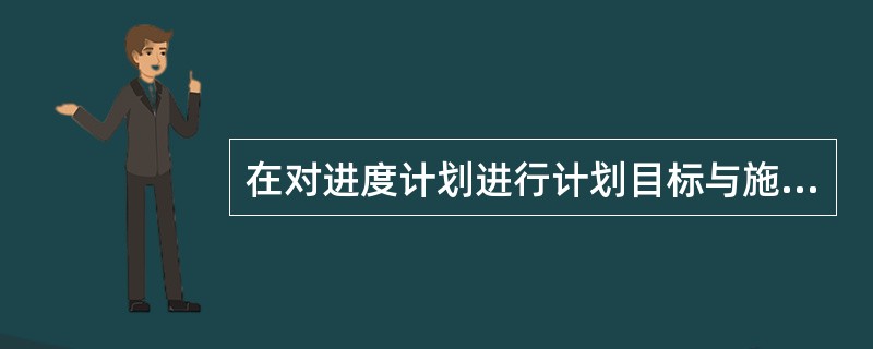 在对进度计划进行计划目标与施工能力的适应性审查时，应审查（　）。