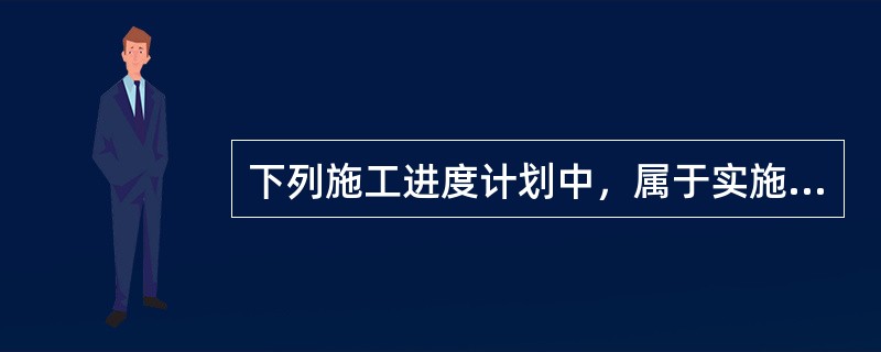 下列施工进度计划中，属于实施性施工进度计划的是（　）。