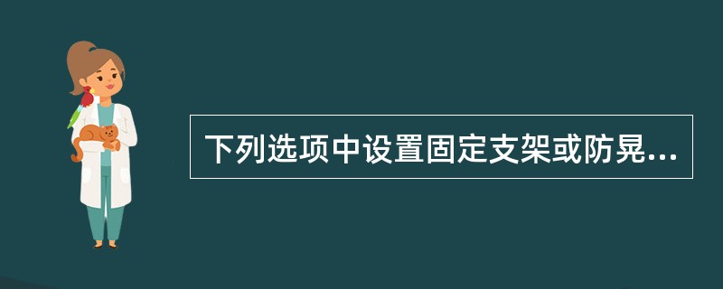 下列选项中设置固定支架或防晃支架要求正确的是（　）。