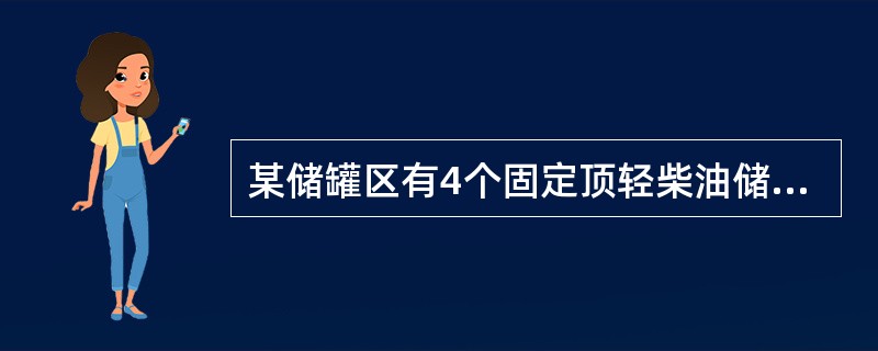 某储罐区有4个固定顶轻柴油储罐，单罐容积2000m3，设置了低倍数泡沫灭火系统，该泡沫灭火系统的设计保护面积应按（）确定。