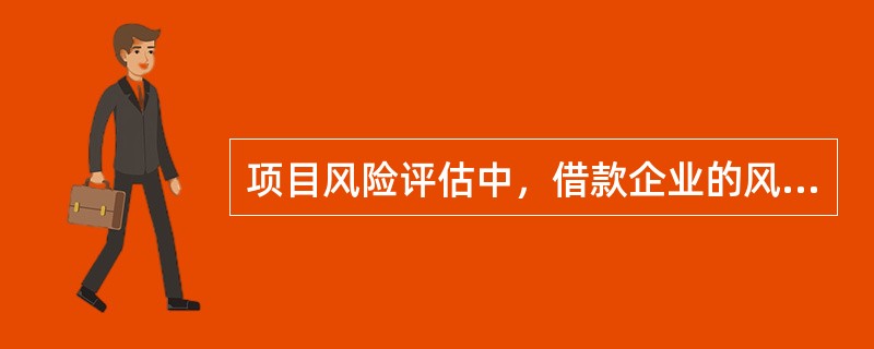 项目风险评估中，借款企业的风险关注点主要有哪些？