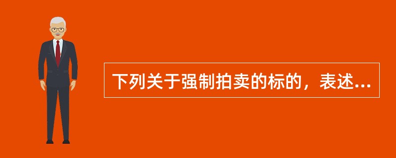 下列关于强制拍卖的标的，表述不正确的是（　　）。