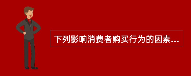 下列影响消费者购买行为的因素中，属于社会文化因素的是（　）。