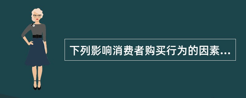 下列影响消费者购买行为的因素中，属于社会文化因素的是（　）。