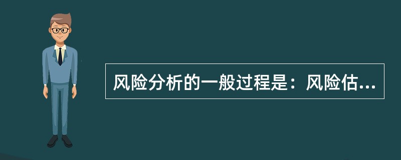 风险分析的一般过程是：风险估计→风险辨识→风险估价。（　　）