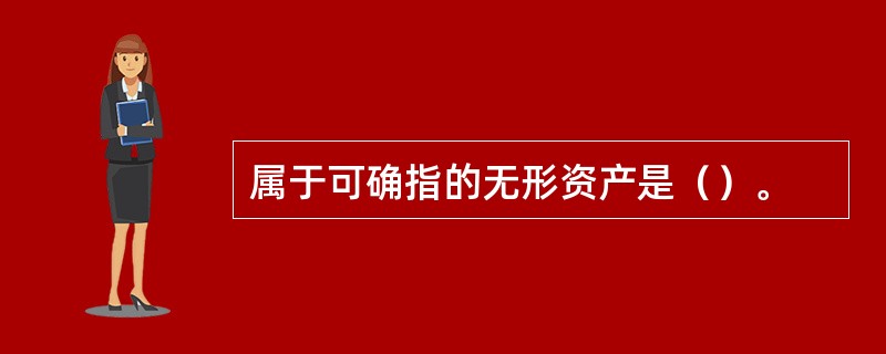 属于可确指的无形资产是（）。