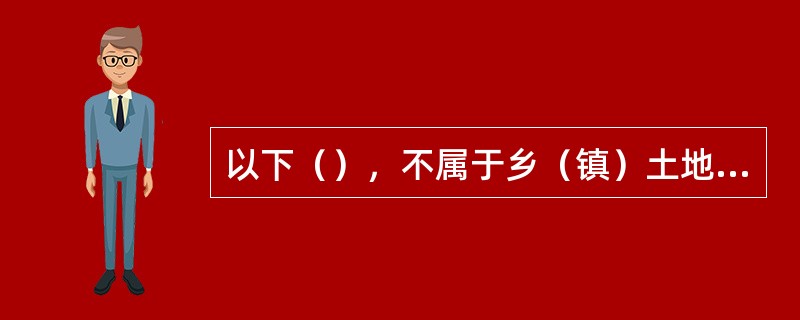 以下（），不属于乡（镇）土地利用总体规划应重点突出内容。