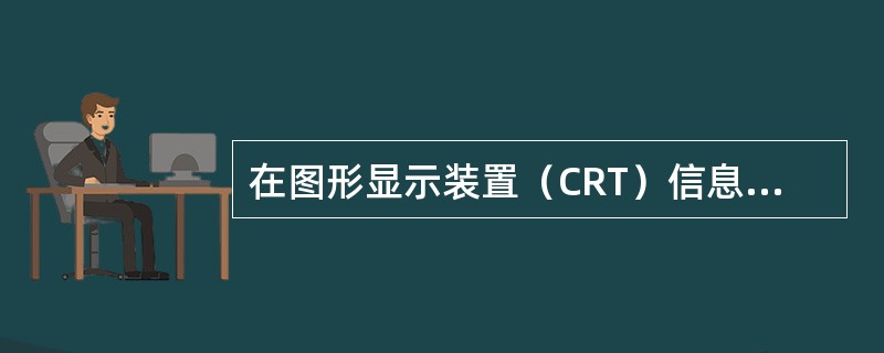 在图形显示装置（CRT）信息指示部分中的说明中，（ ）亮，表示控制器检测到外接探测器处于火警状态。