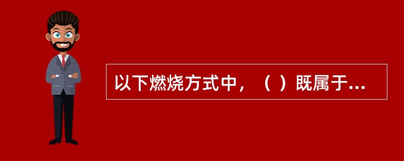 以下燃烧方式中，（ ）既属于固体物质燃烧又属于液体物质燃烧。 <br />