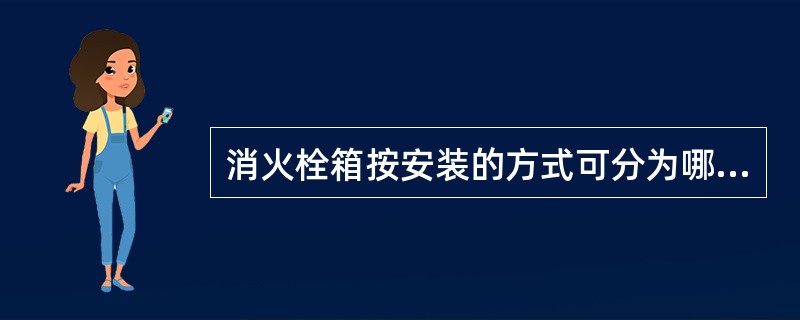 消火栓箱按安装的方式可分为哪几种？（）